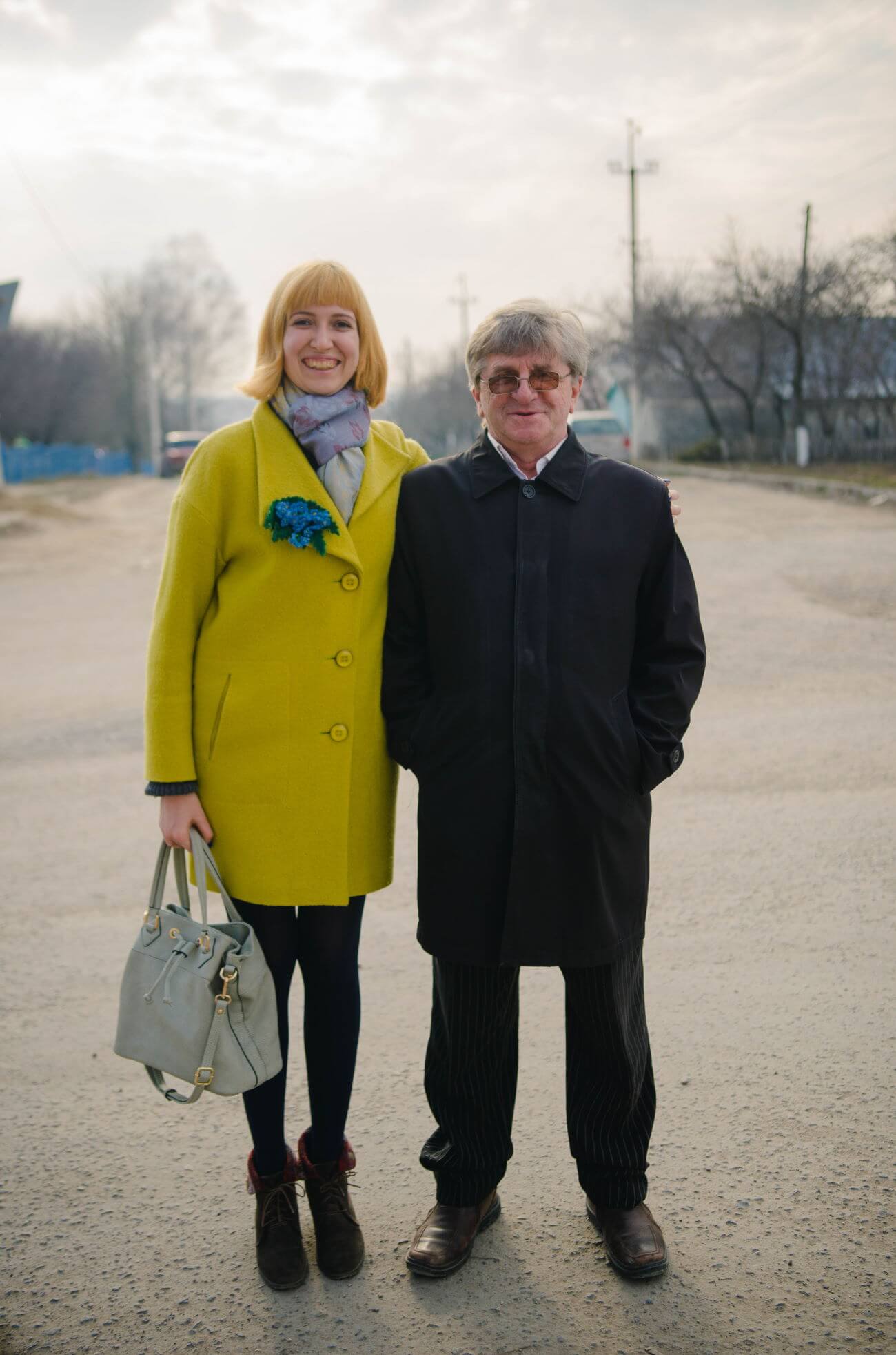 Photo of Oksana with Yuri Mokriy